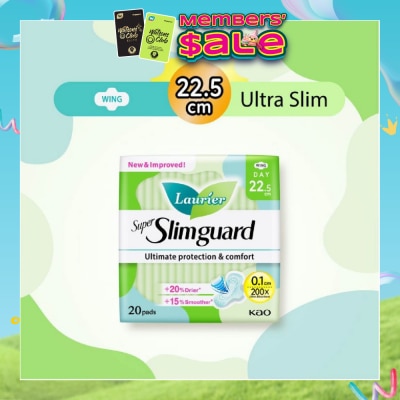 LAURIER - Super Slimguard Day Wing Sanitary Pad 22.5cm 20s
