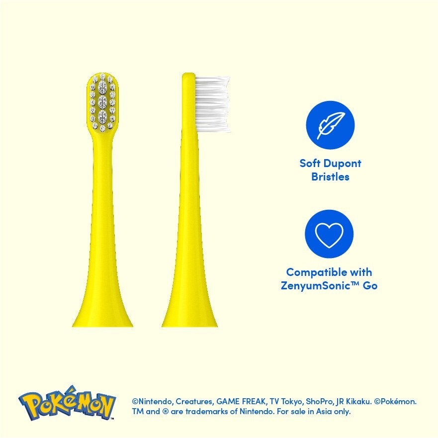 Sonic™ Go Electric Type Brush Head (Customized Pikachu Design) 3s