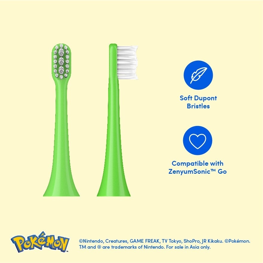 Sonic™ Go Grass Type Brush Head (Customized Bulbasaur Design) 3s