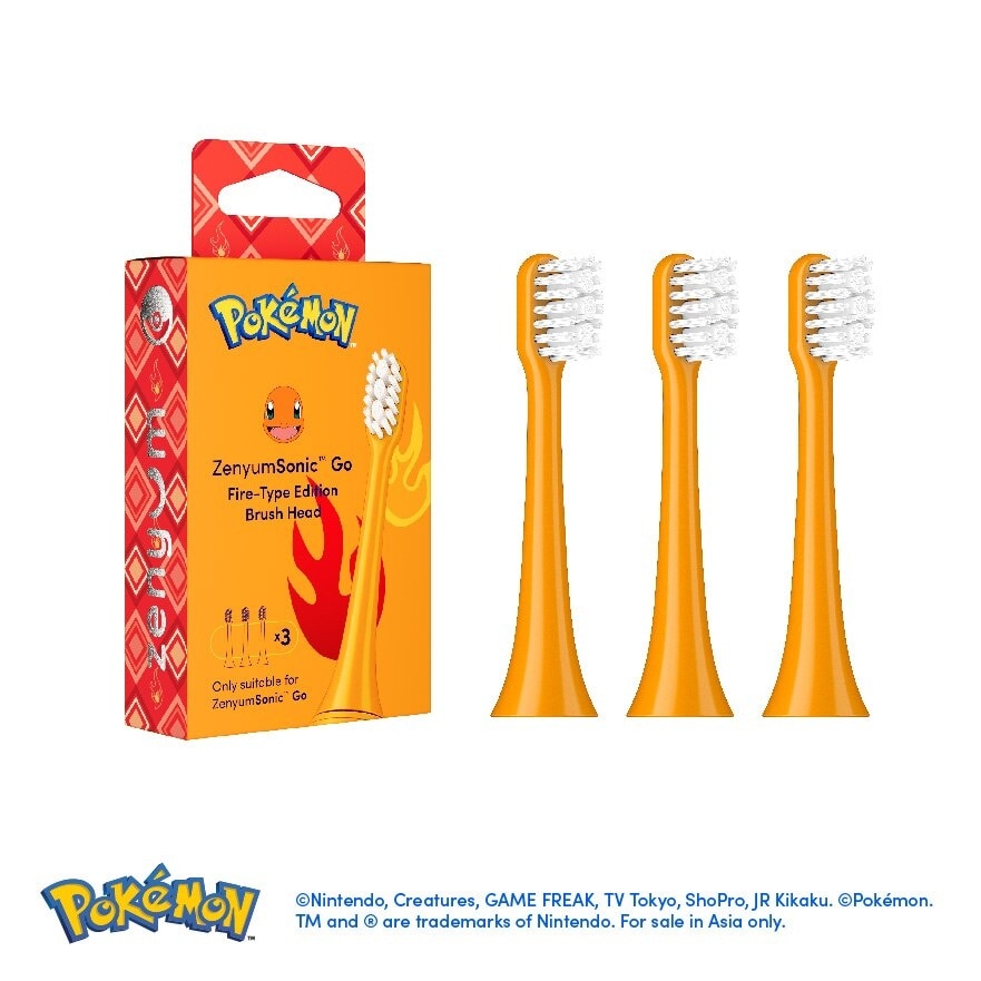 Sonic™ Go Fire Type Brush Head (Customized Charmander Design) 3s