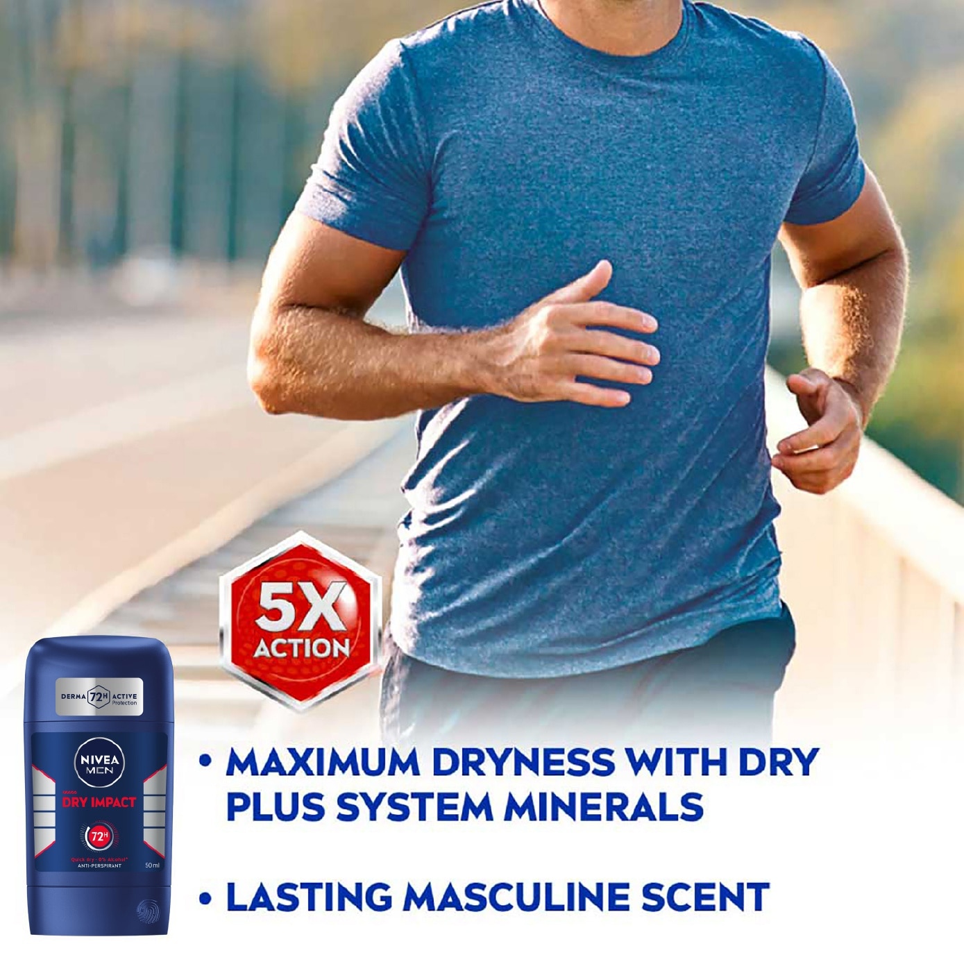 Deo (M) Stick Dry Impact 40ml (Expiry: Mar`2027)