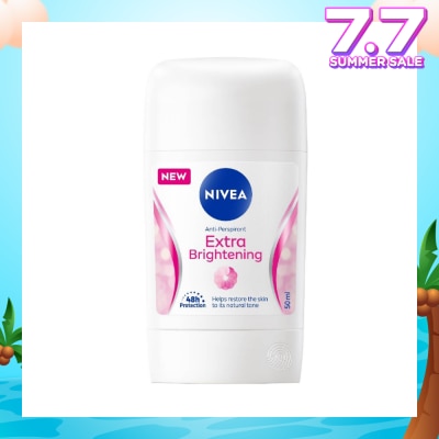 NIVEA Extra Brightening Anti-Perspirant Deodornt Stick (Helps Restore Skin Natural Tone) 50ml