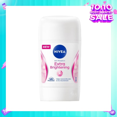 NIVEA Extra Brightening Anti-Perspirant Deodornt Stick (Helps Restore Skin Natural Tone) 50ml