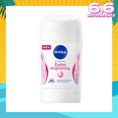 NIVEA Extra Brightening Anti-Perspirant Deodornt Stick (Helps Restore Skin Natural Tone) 50ml