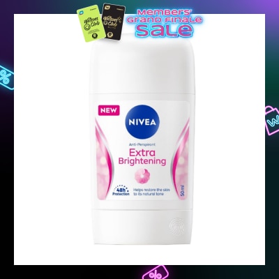 NIVEA Extra Brightening Anti-Perspirant Deodornt Stick (Helps Restore Skin Natural Tone) 50ml