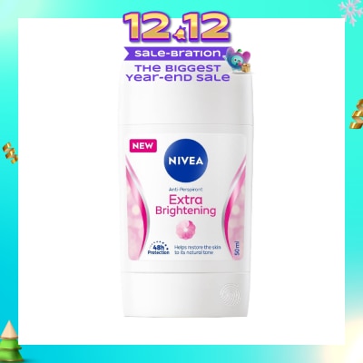 NIVEA Extra Brightening Anti-Perspirant Deodornt Stick (Helps Restore Skin Natural Tone) 50ml
