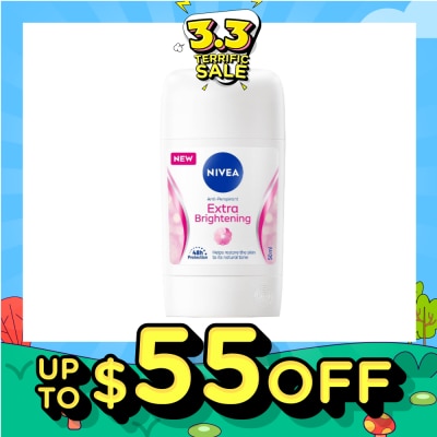 NIVEA Extra Brightening Anti-Perspirant Deodornt Stick (Helps Restore Skin Natural Tone) 50ml