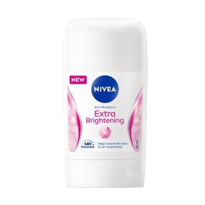 NIVEA Extra Brightening Anti-Perspirant Deodornt Stick (Helps Restore Skin Natural Tone) 50ml