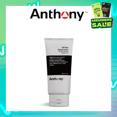ANTHONY Oil Free Facial Lotion Normal to Oily Skin (Aloe + Chamomile + Glycerin) 90ml