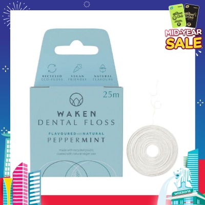 WAKEN Peppermint Eco-Friendly Dental Floss (25Metres)