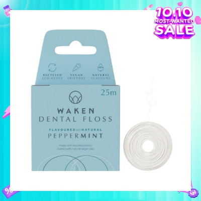 WAKEN Peppermint Eco-Friendly Dental Floss (25Metres)