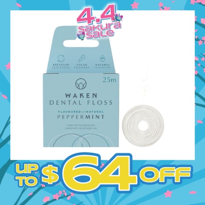 WAKEN - Peppermint Eco-Friendly Dental Floss (25Metres)