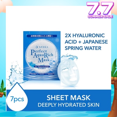 SENKA Perfect Aqua Rich Mask Extra Moist (For Dry & Dehydrated Skin) 7s