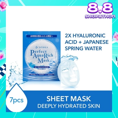 SENKA Perfect Aqua Rich Mask Extra Moist (For Dry & Dehydrated Skin) 7s