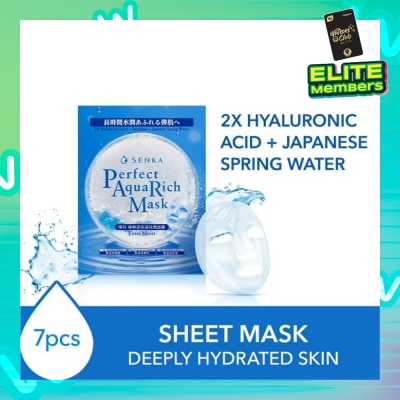 SENKA Perfect Aqua Rich Mask Extra Moist (For Dry & Dehydrated Skin) 7s