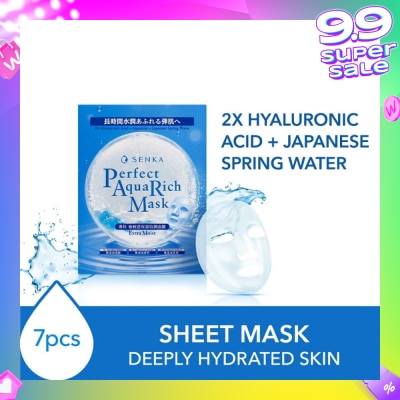 SENKA Perfect Aqua Rich Mask Extra Moist (For Dry & Dehydrated Skin) 7s