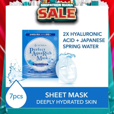 SENKA - Perfect Aqua Rich Mask Extra Moist (For Dry & Dehydrated Skin) 7s