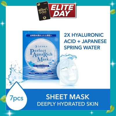 SENKA Perfect Aqua Rich Mask Extra Moist (For Dry & Dehydrated Skin) 7s image