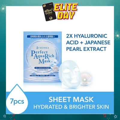 SENKA - Perfect Aqua Rich Mask Luminous Moist (For Dry & Dull Skin) 7s