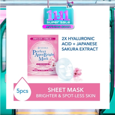 SENKA Perfect Aqua Bright Mask Extra Bright (For Dull Skin With Uneven Skin Tone) 7s image