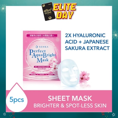 SENKA - Perfect Aqua Bright Mask Extra Bright (For Dull Skin With Uneven Skin Tone) 7s