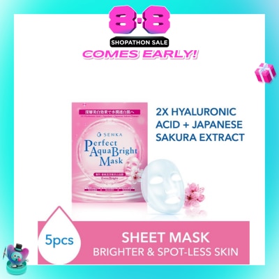 SENKA - Perfect Aqua Bright Mask Extra Bright (For Dull Skin With Uneven Skin Tone) 7s
