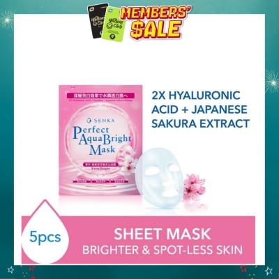 SENKA - Perfect Aqua Bright Mask Extra Bright (For Dull Skin With Uneven Skin Tone) 7s
