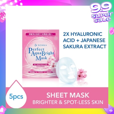 SENKA Perfect Aqua Bright Mask Extra Bright (For Dull Skin With Uneven Skin Tone) 7s