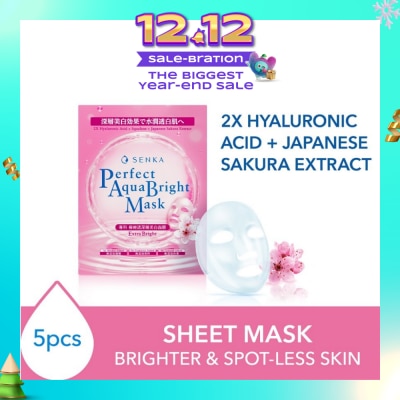 SENKA Perfect Aqua Bright Mask Extra Bright (For Dull Skin With Uneven Skin Tone) 5s
