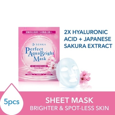 SENKA Perfect Aqua Bright Mask Extra Bright (For Dull Skin With Uneven Skin Tone) 7s