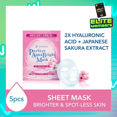 SENKA Perfect Aqua Bright Mask Extra Bright (For Dull Skin With Uneven Skin Tone) 7s