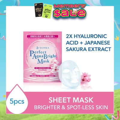SENKA - Perfect Aqua Bright Mask Extra Bright (For Dull Skin With Uneven Skin Tone) 5s