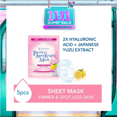 SENKA Perfect Aqua Bright Mask Firming Bright (For Dull & Ageing Skin) 5s image