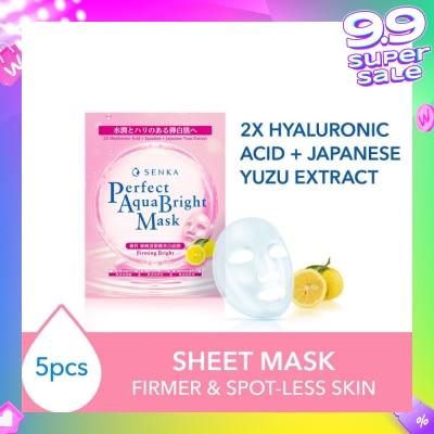 SENKA Perfect Aqua Bright Mask Firming Bright (For Dull & Ageing Skin) 5s
