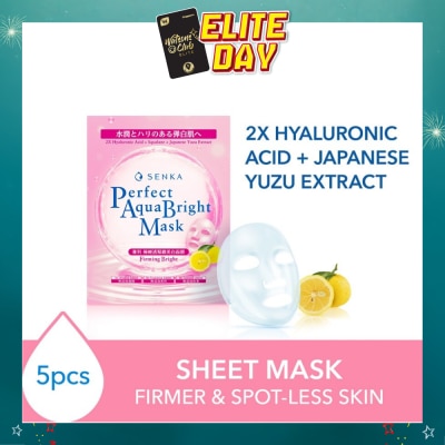 SENKA - Perfect Aqua Bright Mask Firming Bright (For Dull & Ageing Skin) 5s