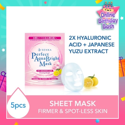 SENKA Perfect Aqua Bright Mask Firming Bright (For Dull & Ageing Skin) 5s