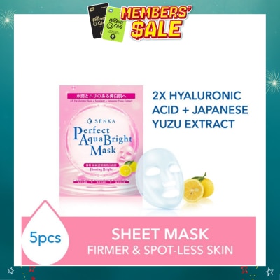 SENKA - Perfect Aqua Bright Mask Firming Bright (For Dull & Ageing Skin) 5s