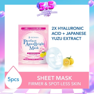 SENKA - Perfect Aqua Bright Mask Firming Bright (For Dull & Ageing Skin) 5s