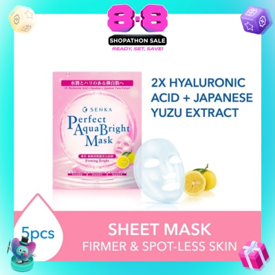 SENKA - Perfect Aqua Bright Mask Firming Bright (For Dull & Ageing Skin) 5s