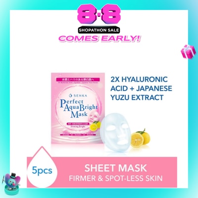 SENKA - Perfect Aqua Bright Mask Firming Bright (For Dull & Ageing Skin) 5s