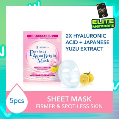 SENKA Perfect Aqua Bright Mask Firming Bright (For Dull & Ageing Skin) 5s