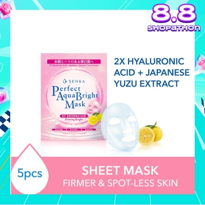 SENKA Perfect Aqua Bright Mask Firming Bright (For Dull & Ageing Skin) 5s