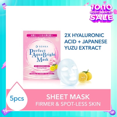 SENKA Perfect Aqua Bright Mask Firming Bright (For Dull & Ageing Skin) 5s