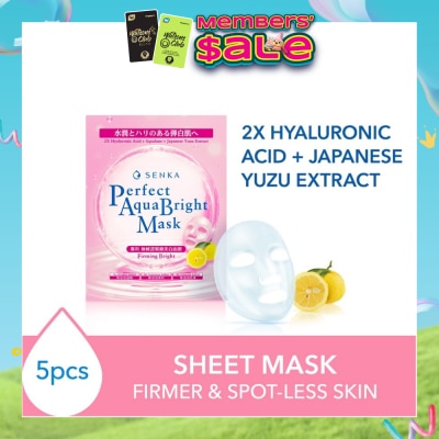 SENKA - Perfect Aqua Bright Mask Firming Bright (For Dull & Ageing Skin) 5s