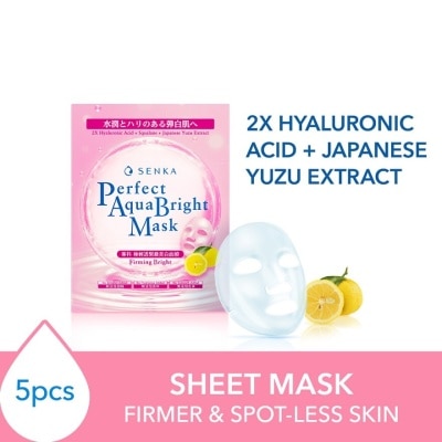 SENKA Perfect Aqua Bright Mask Firming Bright (For Dull & Ageing Skin) 5s