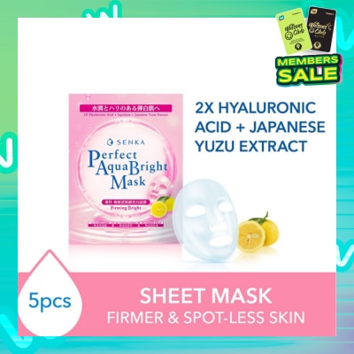 SENKA Perfect Aqua Bright Mask Firming Bright (For Dull & Ageing Skin) 5s