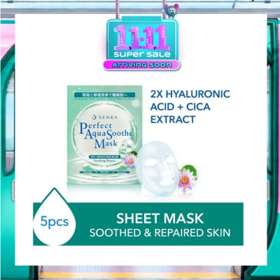 SENKA Perfect Aqua Soothe Mask Soothing Repair (To Soothe, Calm Stressed & Irritated Skin) 5s image