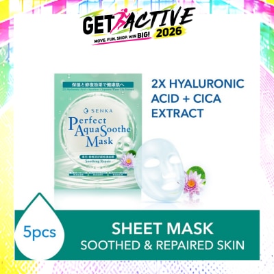 SENKA - Perfect Aqua Soothe Mask Soothing Repair (To Soothe, Calm Stressed & Irritated Skin) 5s image