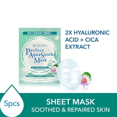 SENKA Perfect Aqua Soothe Mask Soothing Repair (To Soothe, Calm Stressed & Irritated Skin) 5s