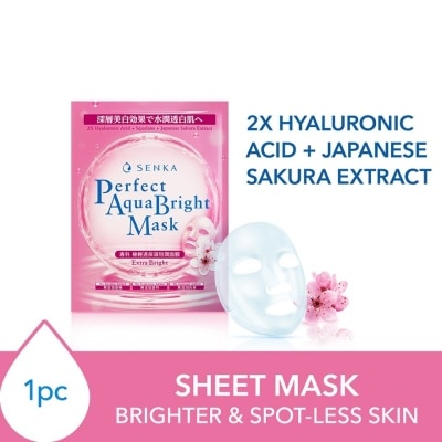 SENKA Perfect Aqua Bright Mask Extra Bright (For Dull Skin With Uneven Skin Tone) 1s